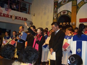 Our Christmas Eve opening prayer from 3 years ago in the Luzhou church.