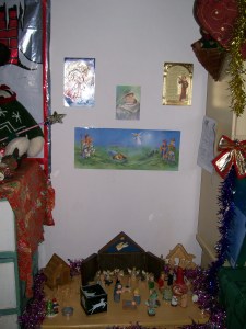 My Christian religious centerpiece for the room.