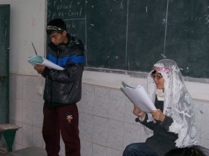 Gabriel tells Mary she will have a child.