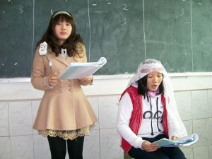 Mary to Gabriel: "I will follow God's wishes."