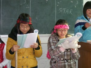 Shepherds: "Yes! Let us to see this child the angels are talking about."