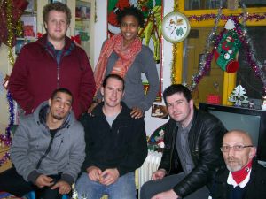 Back row, L - R:  Nathan and AshleyFront, L-R:  Vernon, John, James, and Kevin.