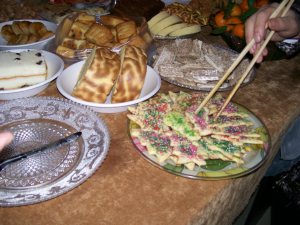 Christmas cookies by chopsticks?  If they get in your mouth, who cares how!