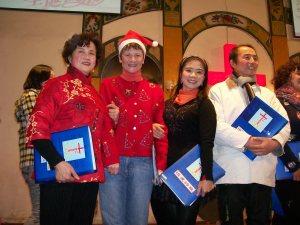 Some merry Merry Christmas shots before beginning the countdown to midnight.