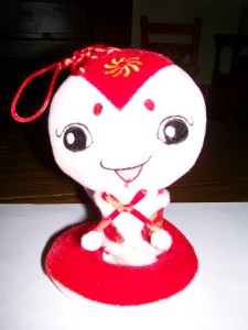 This being the Year of the Snake, stuffed animal toys, such as this snake, sold for $3.00 each in China's Walmart chains.