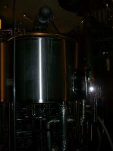 The bar has its own distillery, able to make its own beer.