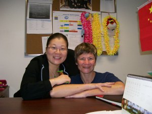 Together in Nancy's office.