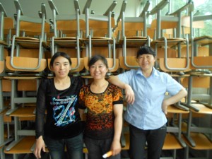 A job well done.  "Thank you, thank you, ladies!"