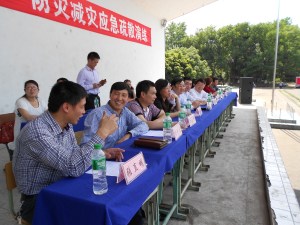 Our leaders get ready to deliver their speeches.