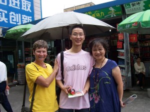The last time I saw Jack (Cathy's son) was  in this photo, taken 4 years ago as he was about to embark on his freshman year  in Beijing.    