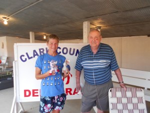 At the fair together, my dad and I.