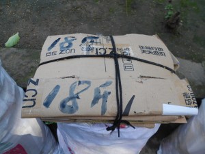 Cardboard:  18 pounds!