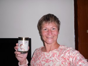 My Thanktsfiving Day dinner, Lusty's Turkey soup, courtesy of my friend at Sabrina's.