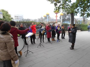 Practicing "Joy to the World"