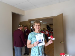 I made sure to get programs and also poppies for my parents, already seated.  My donation was $5 for the Poppy Program helping our disabled veterans.