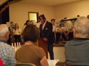 Commander Yeley of Post 90 begins our service.