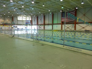The indoor 50 meter poor, where I had my early a.m. swims.