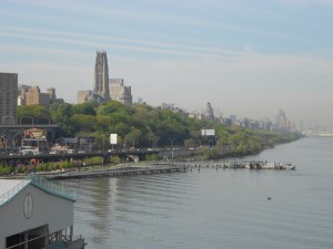 The view along the river was great!  The tallest building is the Interdenominational Cathedral, located next to our Board office building.