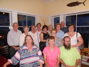 Congregation members, including the Connie Wieck circle, took me out to eat along the ocean.