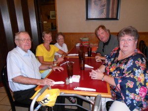 After worship, my very dear friends, the Carlsons, took me out to eat at a local restaurant.  It was wonderful to catch up after 3 years.