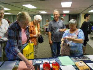 In East Moline, my display table had many visitors.