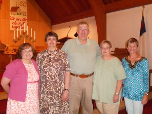 From left to right in Hillsboro:   Pastors Joy, Sue, Ralph and his wife and myself.  This picture appeared in the local paper.