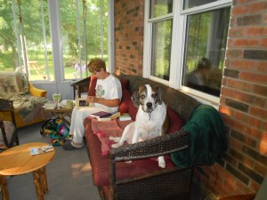 At Hillsdale, in the pastor's home (the Rutledge family), the dog rules the roost.