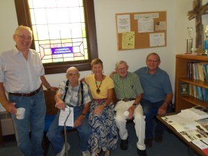 At Hillsdale UMC, the men know exactly where to hang out before worship:  next to the full coffee pot and donuts.
