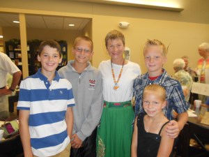 These young folk at Pekin UMC had quite a few Chinese phrases to share with me. 