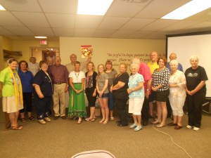 Canton UMC was next for a potluck supper.
