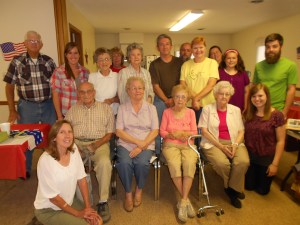 Tip-toeing to the far south:  Ware UMC's evening potluck