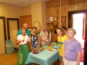 All visitors are welcomed to Riverton with a coffee mug.  Here I am with my gift.  Thank you so much!
