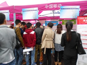 Teaching job offers brought out eager students.