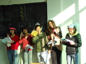 Shepherds and wisemen await their entry into the story.