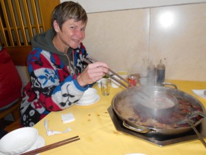 The traditional hotpot