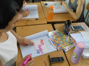 Choosing just the right colors are important for a card.