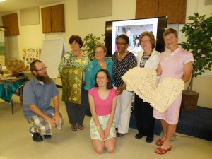 At St. Mark UMC in Charleston, SC, I was presented with a lovely prayer shawl  during my visit.