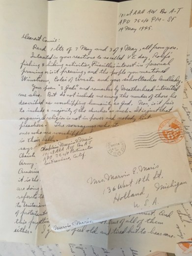 From the Philippines, Marvin replies to his wife's letters